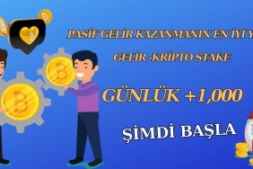 PASİF GELİR KAZANMANIN EN İYİ YOLU GELİR -KRİPTO STAKE GÜNLÜK +1,000(1)